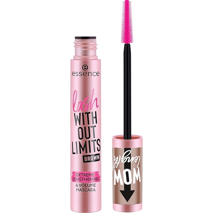 essence | Lash Without Limits Extreme Lengthening & Volume Mascara (02 | Brown) | Volumizing & Lengthening | Vegan, Cruelty Free & Paraben Free
