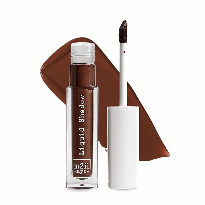 M2U NYC (Terracotta Liquid Eyeshadow – Quick Drying Liquid Eye Shadow with One Swipe Pigment Coverage – Long Lasting, Buildable & Blendable Crease Proof Formula – Matte Finish