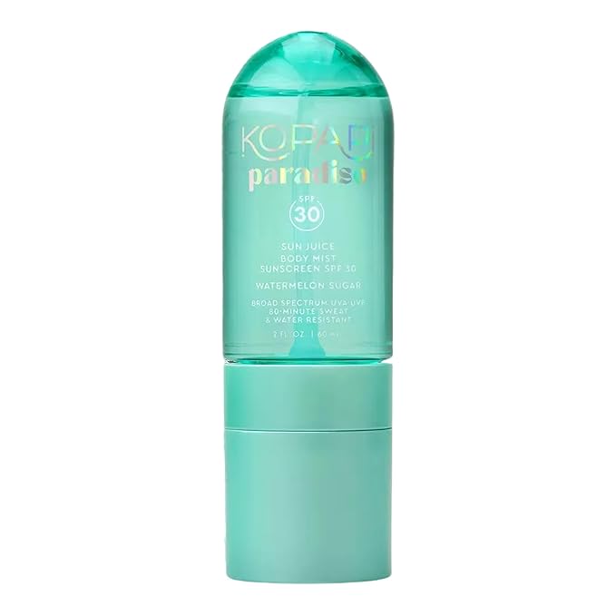 Kopari Paradiso Sun Juice SPF 30 Body Mist – Watermelon Sugar | Clear Non-Sticky Broad-Spectrum Sunscreen Mist, 80-Min Water-Resistant