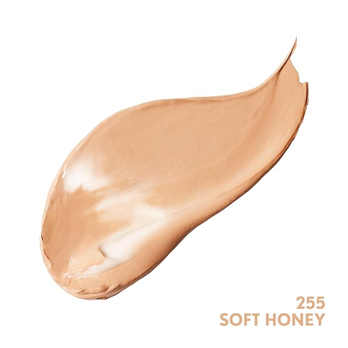 COVERGIRL Simply Ageless Instant Wrinkle Defying Foundation, SPF 28, Hyaluronic Complex & Vitamin C - 255 Soft Honey, Pack of 1