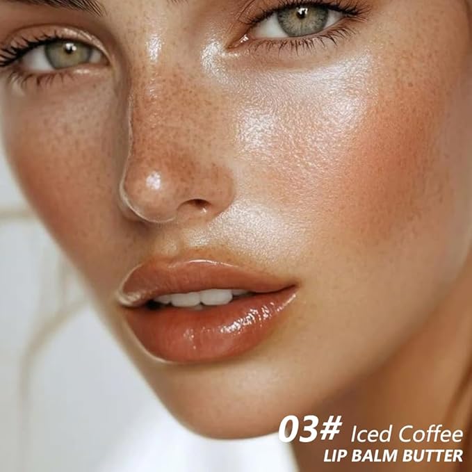 FeiCuiYun 2Pcs Summer Lip Butter Lip Balm, Ultra-Hydrating Natural Vegan Lip Balm, Sheer-Tinted Shine & Hydration, Soothes & Softens Dry Lips Skincare, Bálsamo labial hidratante (#3+4#)