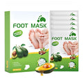 Dr.Pedi Foot Mask for Cracked Feet Repairing Foot Moisturizing Masks For Dry Feet Hydrating Foot Care Treatment with Avocado Oil 5 Pairs