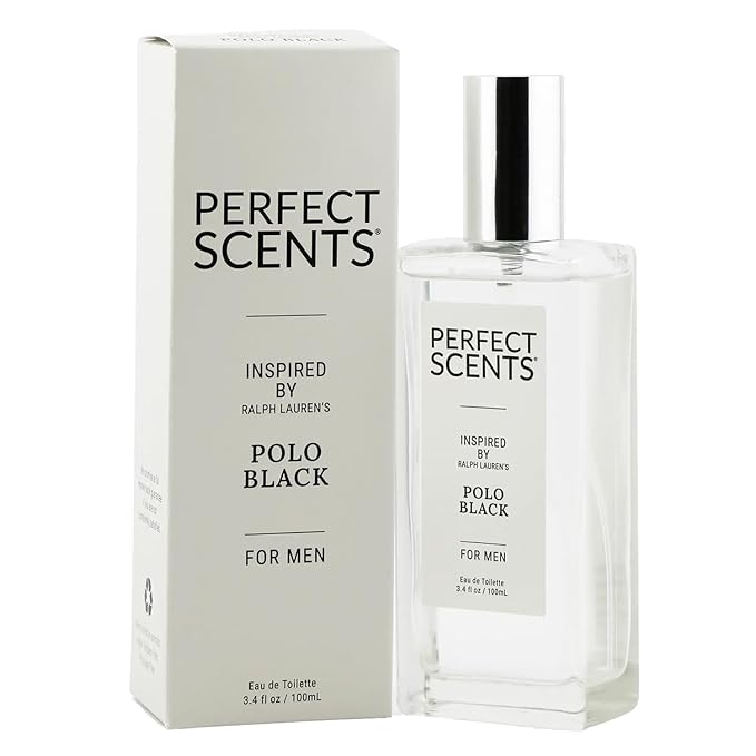 Perfect Scents Fragrances, Inspired by Ralp.h La.uren’s Pol.o Black, Men’s Eau de Toilette, CLEAN, Vegan, Paraben-Free, Never Tested on Animals, 3.4 Fluid Ounces