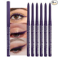 Retractable Creamy Eyeliner Eyeshadow Sticks for Eye Makeup, Ultra Pigmented Mechanical Eye Pencils, Smudge Proof Matte Satin Finish Formula, Longlasting, Vegan & Cruelty-Free (6 Pcs-Purple-08)