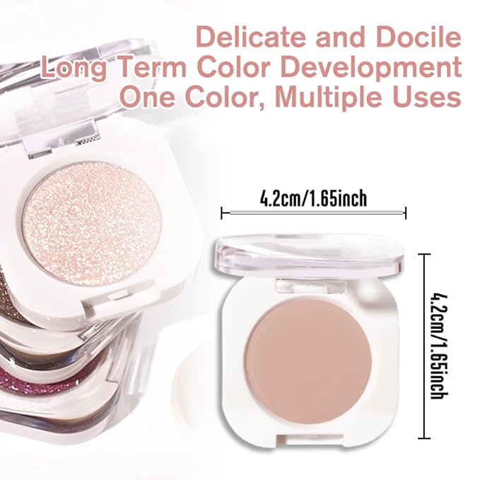 Light Brown Single Matte Eyeshadow Makeup, Neutral Powde Eye Shadow for Women, Rosy Brown Eyeshadow Palette Pigmented Waterproof, sombras para ojos, Lightweight Blendable, Vegan & Cruelty-Free