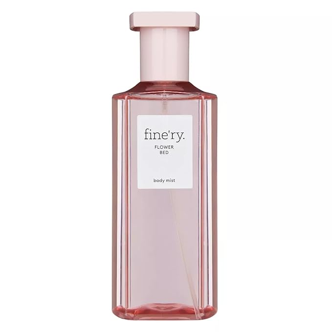 Fine'ry Flower Bed Peony Apple Hair + Body Fragrance Mist Spray for Women - Long-Lasting, Floral, Fresh, Clean Scent - Lush Peony, Green Apple & Blooming Jasmine, Body Spray for Girls, Vegan (5 Fl Oz)