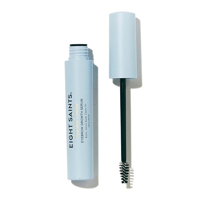Eight Saints Frame Game Eyebrow Growth Serum for Thicker, Fuller Brows, with Biotin, Amino Acids, and Castor Oil, Brow Enhancing Treatment for Thin Eyebrows, Nourishing Eyebrow Serum, 0.14 fl oz