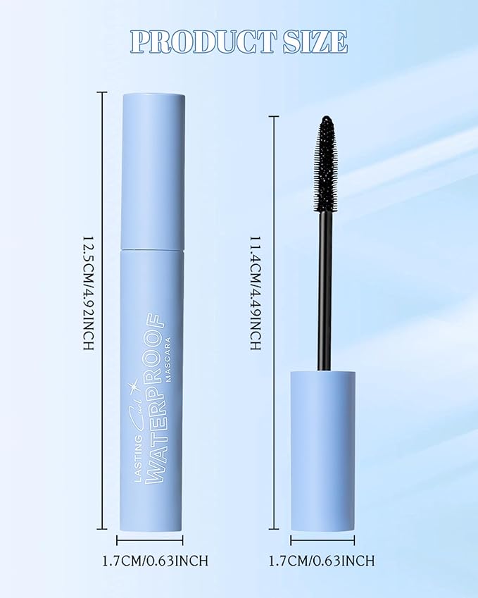 Mascara for Older Women 60 Plus,Black Mascara Volume Length Curling with Thinning Lashes,Waterproof & Long Lasting No Clumping,Hypoallergenic Formula for Sensitive Eyes,Mother's Day Present