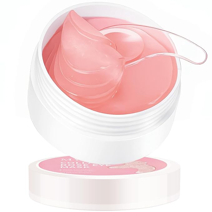 Under Eye Mask, Rose Under Eye Gel Pads With Collagen, Skincare Eye Patch Masks for Women and Men