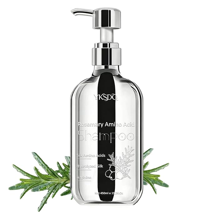 Unisex Sulfate-Free Rosemary Shampoo with Hydrolyzed Collagen & Amino Acids, Nourishing Hair & Scalp Care for Fuller-Looking Hair, Paraben-Free Formula (1)