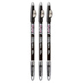 Ruby Kisses GoBrow Eyebrow Pencil, Sharpenable, Longwear, Long Lasting Eyebrow Wooden Pencil for Natural-Looking Brows 3 Pack (Black Brown)