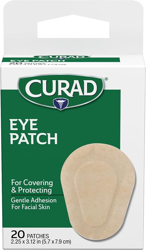 Curad Eye Patch, Non-Woven (Paper), 2 1/4 Inches X 3 1/8, Inches, 20 Count