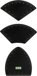 3pcs Eyebrow Stencils for Shaping - Fast Drawing Eyebrow Design Ruler, Reusable Double-Sided Brow Mapping Kit for Women Beginner, Microblading and Tattoo Supplies