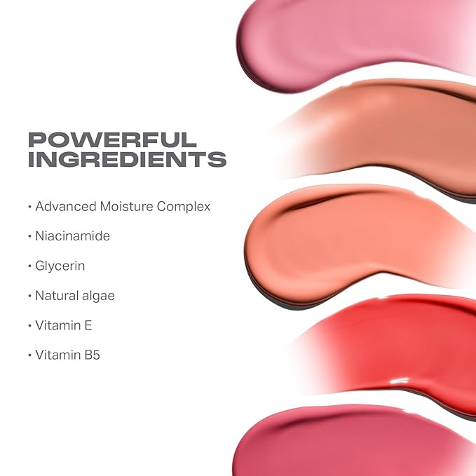 Morphe Hot Shot Blush Drops - Hydrating, Buildable Liquid Blush for Cheeks with Niacinamide and Antioxidants- Buildable, Waterweight Formula for a Natural Finish - Power Drip (0.5 Fl Oz)