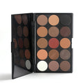 Pure Vie Professional Highlight Eyeshadow Palette Makeup Contouring Kit - 15 Colors Highly Pigmented Nudes Warm Natural Matte Shimmer Cosmetic Eye Shadows Pallet Powder Palette - Holiday Gift Set