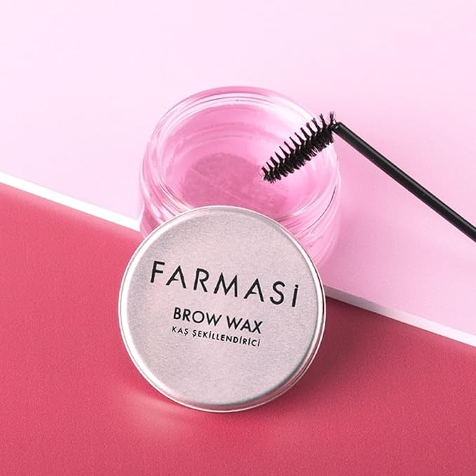 FARMASi Brow Setting Wax, Long Lasting Waterproof Clear Brow Styling Gel for 3D Feathered and Fluffy Brows, Include Brow Brush, 0.88 oz