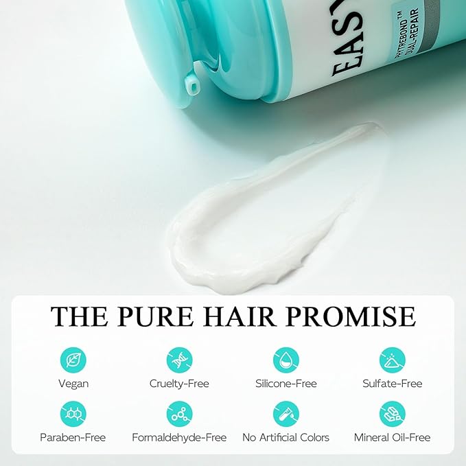 Vegan Bond Repair Hair Mask – Deep Conditioner with Peptides & Amino Acids for Damaged Hair – Bond Builder for Dry, Brittle & Over-Processed Hair – High-Penetrating Hydration Treatment