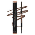 Profusion Cosmetics Dual-Ended Ultra-Fine Eyebrow Pencil -Good Brow Day Long-Wearing Brow Definer with Spoolie Brush for Blonde, Brown & Black Hair, Instant Brow Fixing Beauty Tool, Dark Brown