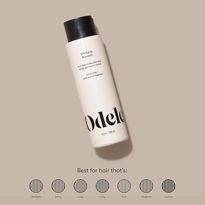 Odele Clarifying Sulfate-Free Shampoo, a Deep Weekly Clean that Removes Buildup for All Hair Types & Textures, 32 Fl Oz