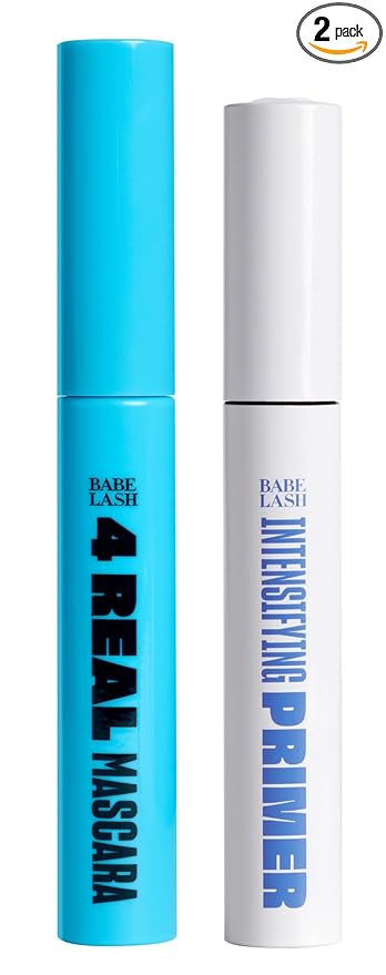 Babe Original Prime & Define Kit Intensifying Lash & Mascara Primer with 4 Real Mascara