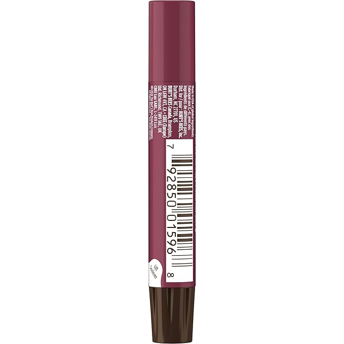 Burt's Bees Shimmer Lip Tint Set, Mothers Day Gifts, Tinted Lip Balm Stick, Moisturizing for All Day Hydration with Natural Origin Glowy Pigmented Finish & Buildable Color, Plum (4-Pack)