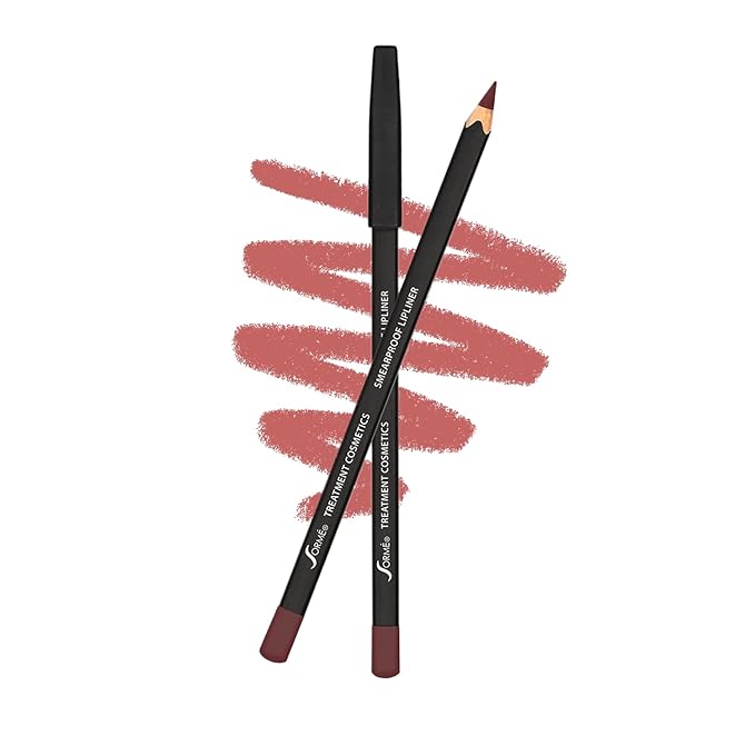 Sorme Waterproof Lip Liner - Non-splintering Smearproof Lip Liner - Revitalizing with Lecithin, Vitamins C and E