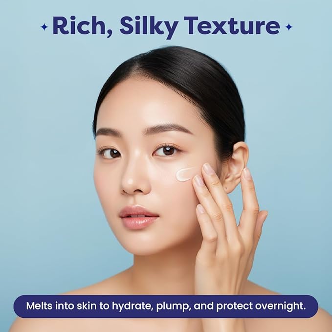 FACETORY Dewy Night Sleeping Mask – Hydrating Overnight Face Mask with Probiotic Ferments, Peptides, and Hyaluronic Acid – Fragrance-Free K-Beauty Skincare, 50 ml