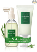 AROMATICA Rosemary Root Enhancer And Scalp Scrub Korean Hair Care Set - Rosemary Water Spray and Scalp Exfoliator for Dry Scalp Treatment, Rosemary Oil Scalp Care, valentines day gifts