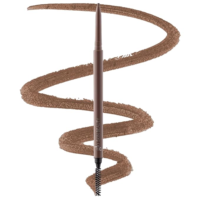Glo Skin Beauty Precise Micro Browliner | Long-Lasting, Wax-Based Formula Glides On Skin and Shapes Your Brows, (Dark Brown)