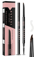 Eyebrow pencils for women,05 Dark Brown,0.1mm Ultra-Fine brow pen,Waterproof,with 2-in-1 Double-Ended Automatic Angled Precision Tip,Built In Spoolie Brush,Longwearing Eye Brow Makeup Pencils