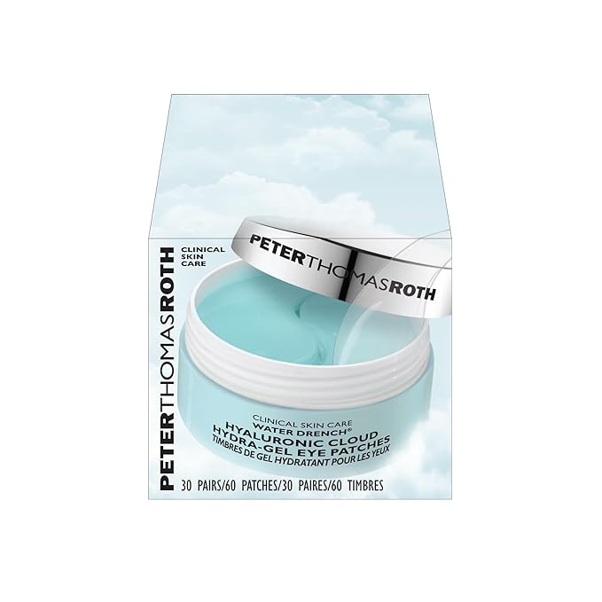 Peter Thomas Roth | Water Drench® Hyaluronic Cloud Hydra-Gel Eye Patches | Hyaluronic Acid Eye Masks for Hydration and Dark Circles