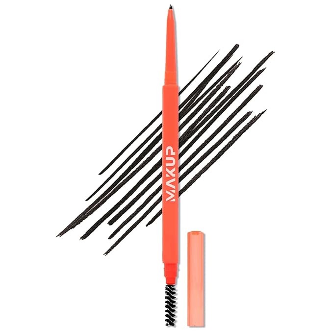 Makup Beauty Skinny Brow - Ultra Thin Eyebrow Pencil, Waterproof, Precise Micro Brow Pencil creates Hair-like Strokes for Full, Natural Brows Soft Black (Caviar)