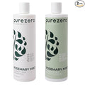 Purezero Rosemary Mint Clarifying Silicone Free Shampoo & Conditioner Set – Vegan Duo for Balanced Scalp, Build-Up Removal & Fresh Minty Finish – Sulfate-Free, Paraben-Free, Cruelty-Free, 2×12 oz
