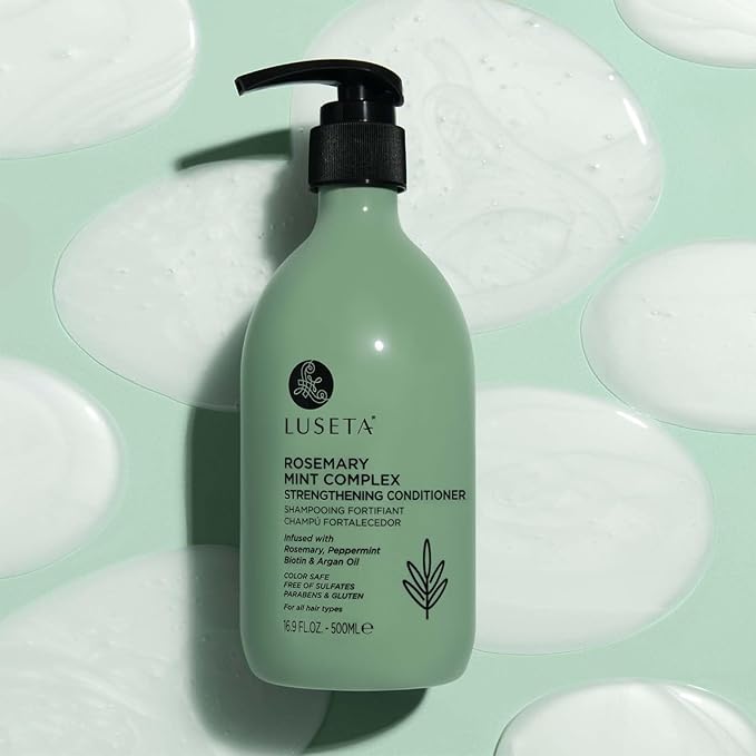 Luseta Rosemary Mint Conditioner, Moisturizing Formula for All Hair Types, Adds Shine Reduces fFrizz for Men and Women 16.9oz