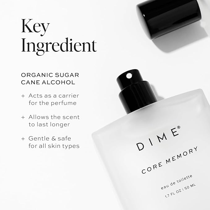 DIME Beauty Core Memory Perfume for Women, Bright & Citrusy Fragrance, 1.7 oz / 50 ml