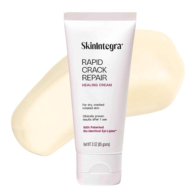 Rapid Crack Repair Cream, 25% Urea with Lactic Acid, Restores Cracked Heels and Diabetic Feet, Post-Surgery Scar Care, Fragrance-Free Barrier Cream, 3 oz