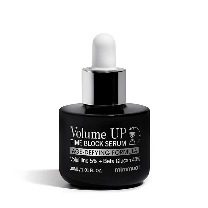 Volume UP Time Block Serum | Volufiline Serum for Skin Volume | 5% Volufiline + 40% Beta Glucan | Botox in a Bottle | Plumps Skin by Stimulating Fat Cells | Anti-Aging Topical Filler