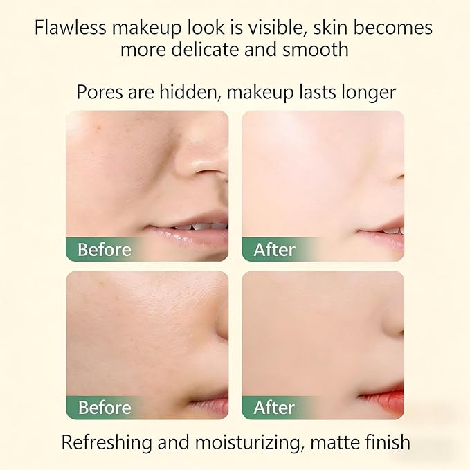 Glow Velvet Priming Moisture Cream – Korean Pore Blurring & Makeup Gripping Primer, Velvety Face Primer to Hydrate and Lock Makeup All Day, Moisturizer for All Skin Types including Mature Skin