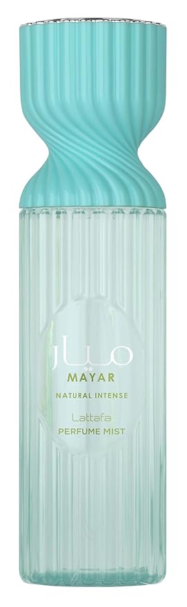 Lattafa Mayar Natural Intense Perfume Mist 250ml – Fresh, Aquatic Body Spray with Fig, Coconut Water, Green Tangerine, Lotus, Jasmine, Musk, Sandalwood & Vanilla