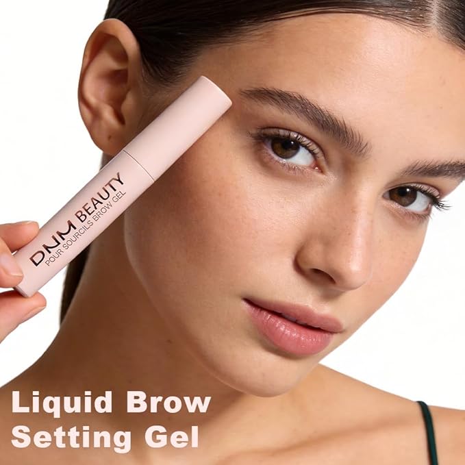 evpct Clear Eyebrow Gel Long Lasting Hold for Lifting Eye Brows, Natural Looking Eyebrow Gels with Short & Long Bristles Brush, Waterproof and Moisturizing, Transparent Smudge-proof Eye Brows Gel