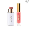 Ogee Dew-Kissed Morning - Carnelian Face Stick & Poppy Lip Gloss Duo - Limited Edition Holiday Makeup Gift Set - Certified Organic & Skincare-Infused