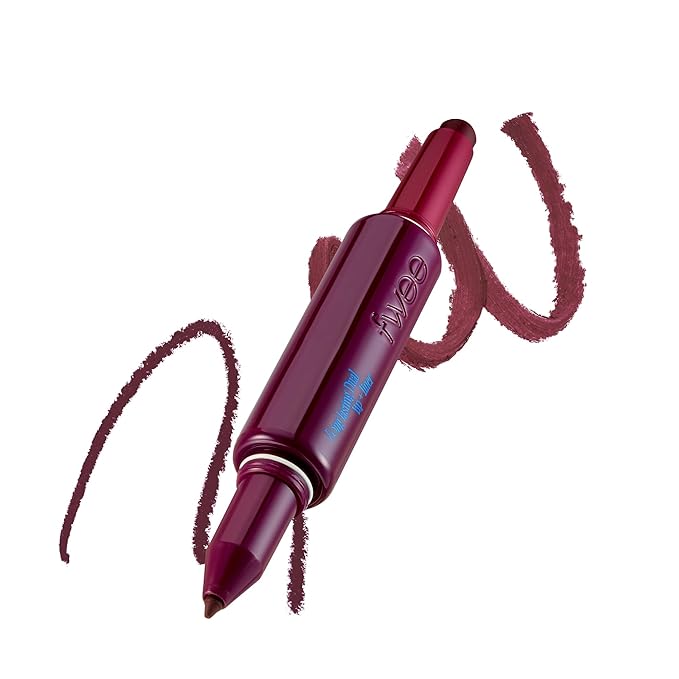 fwee Long Lasting Dual Coloring Stick Lip Liner, Pretty Savage | All-in-one dual stick, Retractable Lip Liner Lipstick Combo, Satin Finish | Smooth glide, Smudge-proof | 1.2g (06 Pretty Savage)