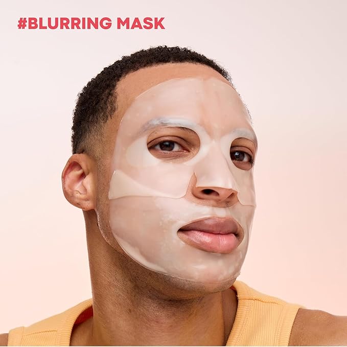 TONYMOLY Mask Melt Blurring Hydrogel Overnight Face Mask 4-Pack, Peptide Sheet Masks with Syn-Ake, Argireline & Phyto-Mucin to Smooth Fine Lines, Firm Skin & Boost Hydration