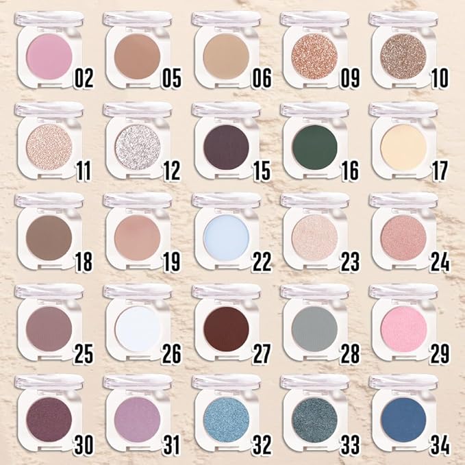 WanTuoluo Sheer White Sparkle Eyeshadow Palette for Women, Single Monochrome Eye Shadow Makeup, Shiny Pressed Powder, Blendable Natural sombras para ojos, Holographic,Vegan,Travel -23