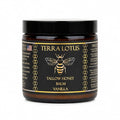 Terra Lotus - Organic Grass-Fed Beef Tallow Balm with Raw Honey - Moisturizing Cream for Soft, Smooth Skin - Handmade All-Natural Moisturizer (4 Oz, Vanilla)