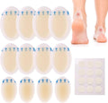 LotFancy Hydrocolloid Bandages, 12 Blister Pads and 12 Acne Patches, Heel Blister Prevention Protection & Healing, Waterproof Seal Gel Blister Cushions for Feet, Toe, Sterile