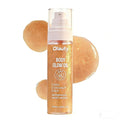 Xiuxixu Sunscreen Body Glow Oil,Broad Spectrum SPF 45,Glitter Shimmer Oil with Sequin Mica,Lightweight Non Sticky Sunscreen with Zinc Oxide Sun-kissed Skin Moisturizer,Beach Essentials (#03 Amber)