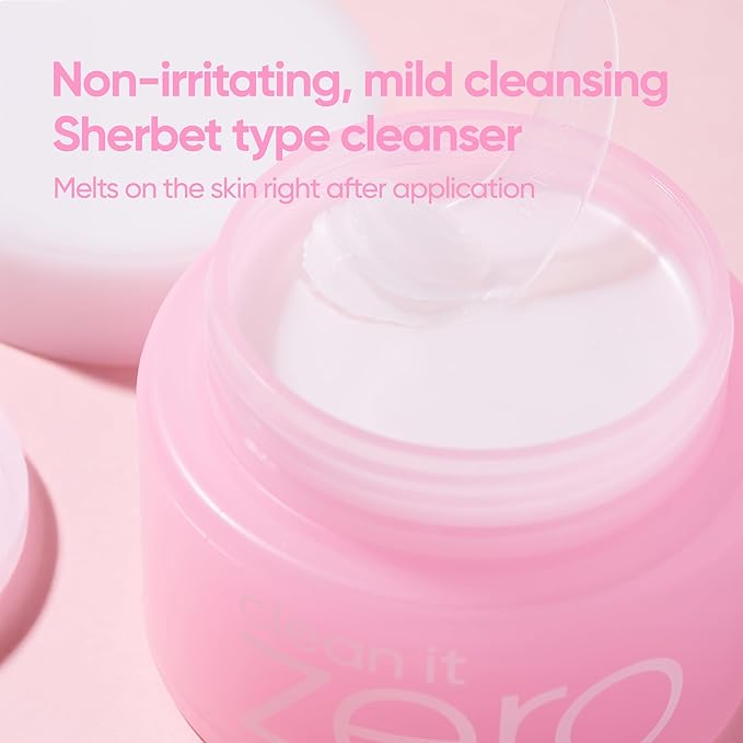 BANILA CO Clean it Zero Original Cleansing Balm | Korean Makeup Remover, Cleansing Oil, Facial Cleanser for All Skin Types | Vegan | Made with Acerola Berry & Vitamin C (100ml / 3.38 fl. oz)