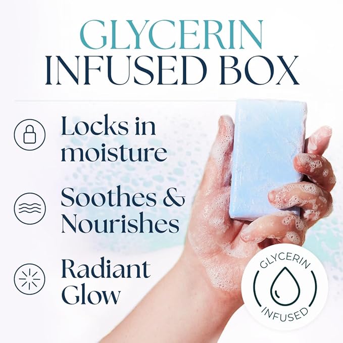 Nurture by Nature Bath Gift Set for Women - Birthday Gifts for Women, 4 Piece Spa Gift with Body Scrub, Bath Salts, Soap, Hand Cream, Self Care Gift for Mother’s Day, Gifts for Her, Gift for Mom