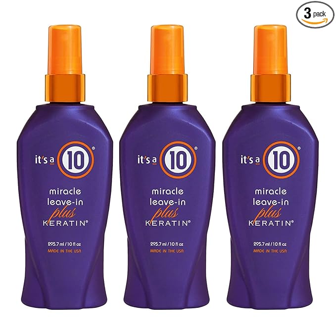 It's a 10 Haircare Miracle Leave-In Conditioner Spray w/Keratin - 10 oz. - 3ct